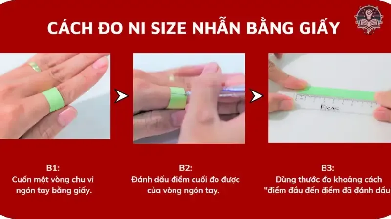 Một số lưu ý khi đo size nhẫn