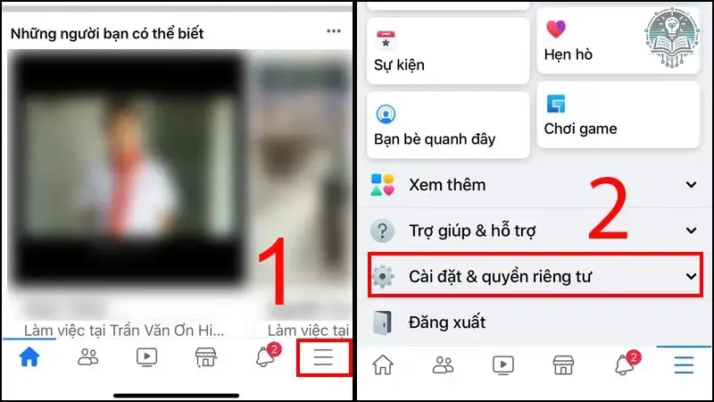 Cách đổi tên Facebook trên điện thoại 1