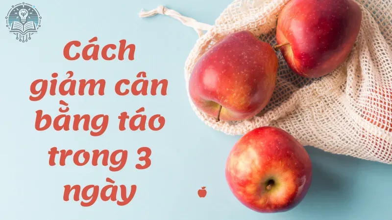 cách giảm cân bằng táo trong 3 ngày 3