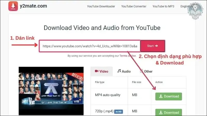 Cách tải video YouTube về máy tính 1