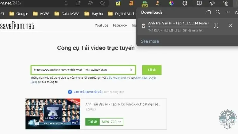 Cách tải video YouTube về máy tính 2