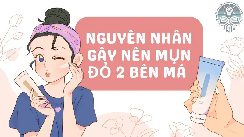 cách trị mụn đỏ 2 bên má tại nhà 1