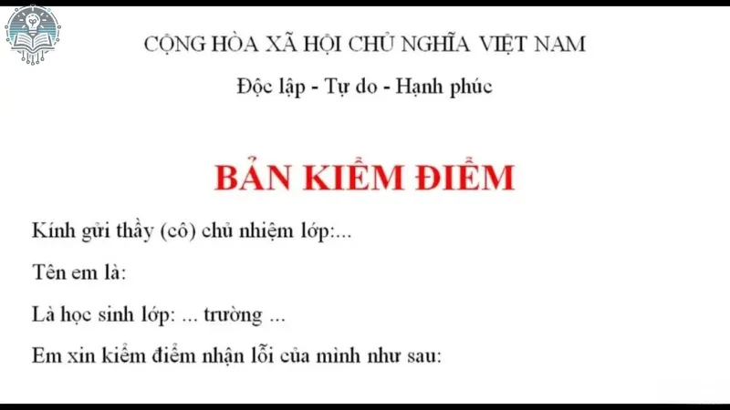 Những lưu ý quan trọng khi viết bản kiểm điểm