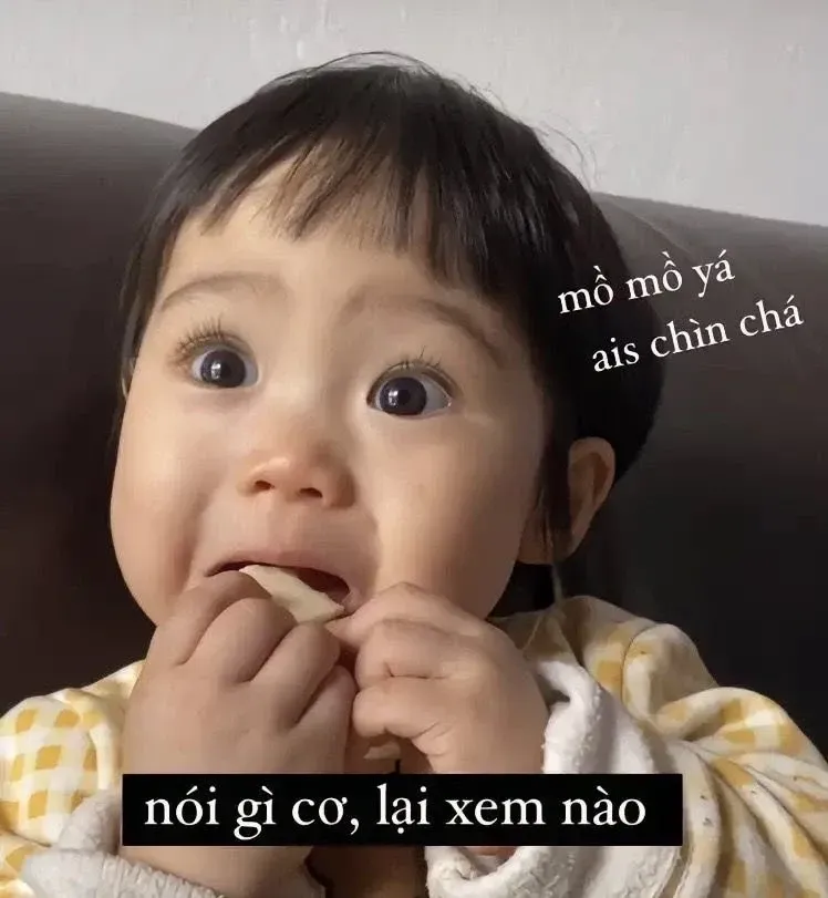 meme ảnh em bé cute 18