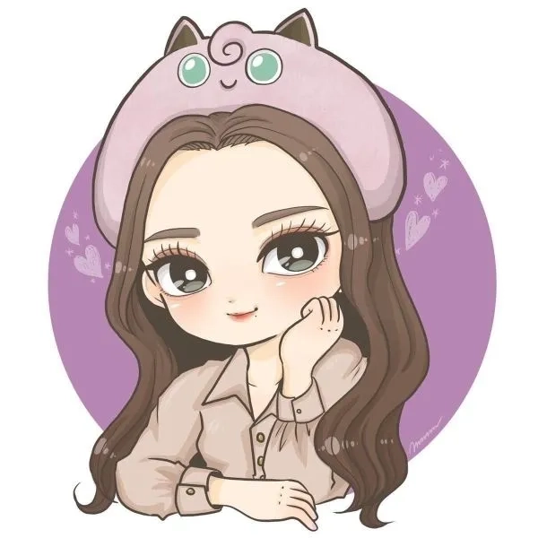 Hình ảnh chibi nữ cute dễ thương và đáng yêu với phong cách nhẹ nhàng
