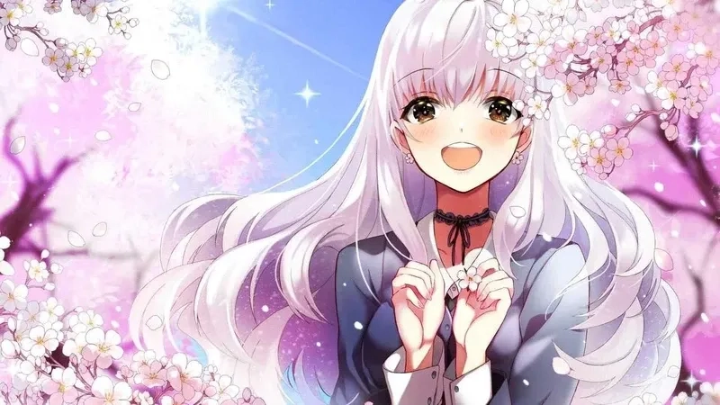 Hình nền anime nữ cá tính cho máy tính với vẻ đẹp mạnh mẽ
