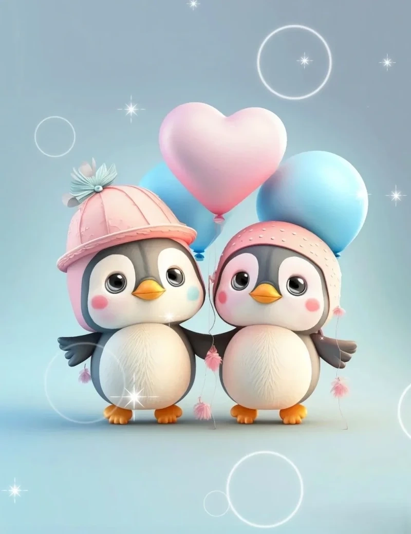 Hình nền chim cánh cụt dễ thương là lựa chọn lý tưởng cho những ai yêu thích động vật