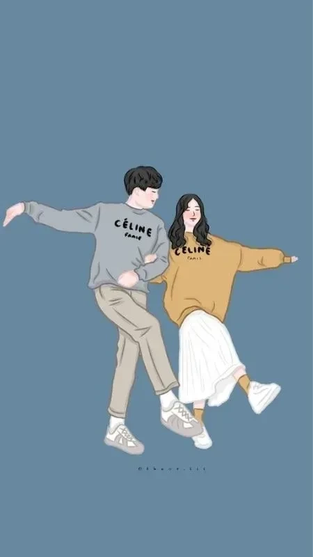 Hình đôi yêu nhau thể hiện tình cảm chân thành và ngọt ngào
