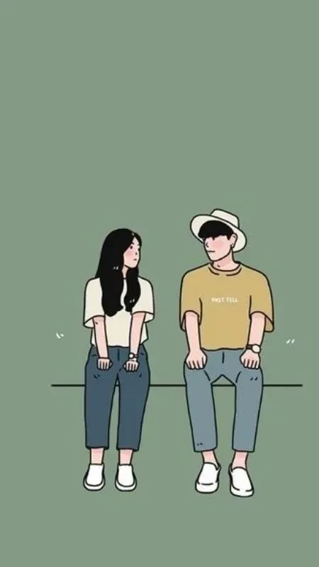 Hình ảnh cặp đôi yêu nhau đen trắng mang đến cảm giác sâu lắng