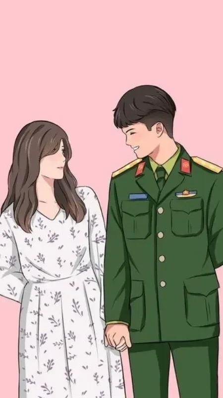 Hình ảnh đôi tình nhân hôn nhau tạo nên khoảnh khắc đẹp và lãng mạn