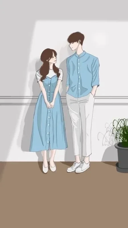 Hình ảnh đôi yêu nhau thể hiện những khoảnh khắc ngọt ngào