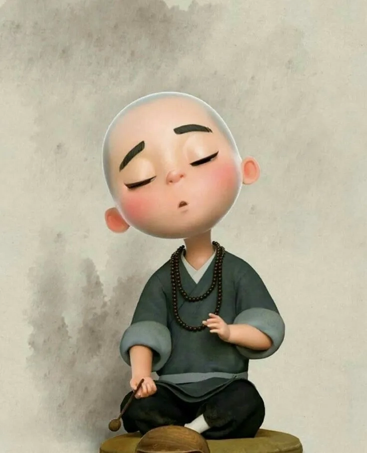 Hình chú tiểu đẹp mang đến vẻ dễ thương và ngây thơ