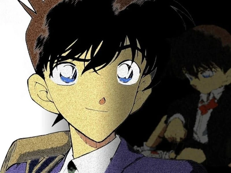 Hình nền anime Conan ngầu, làm nổi bật thần thái thông minh