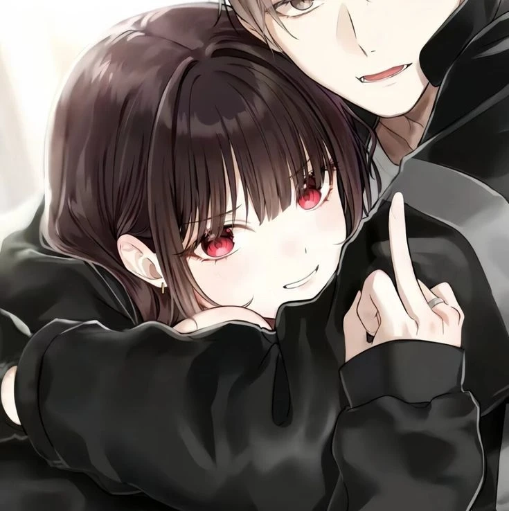 Hình anime cặp đôi ngầu tạo không gian mạnh mẽ và cuốn hút cho người xem