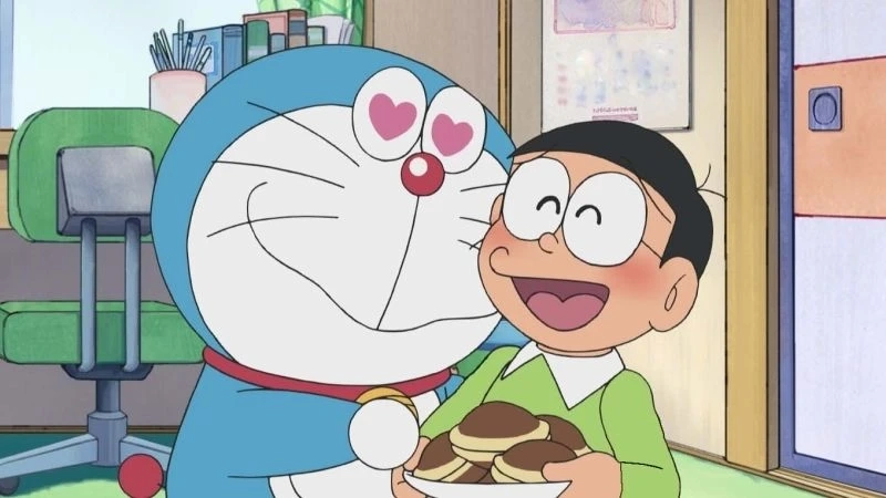 Hình nền nobita cute dễ thương giúp không gian thêm sinh động