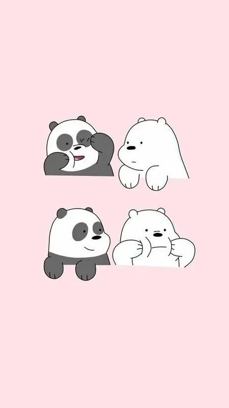 Hình gấu trắng cầm dao với phong cách độc đáo, thu hút ánh nhìn