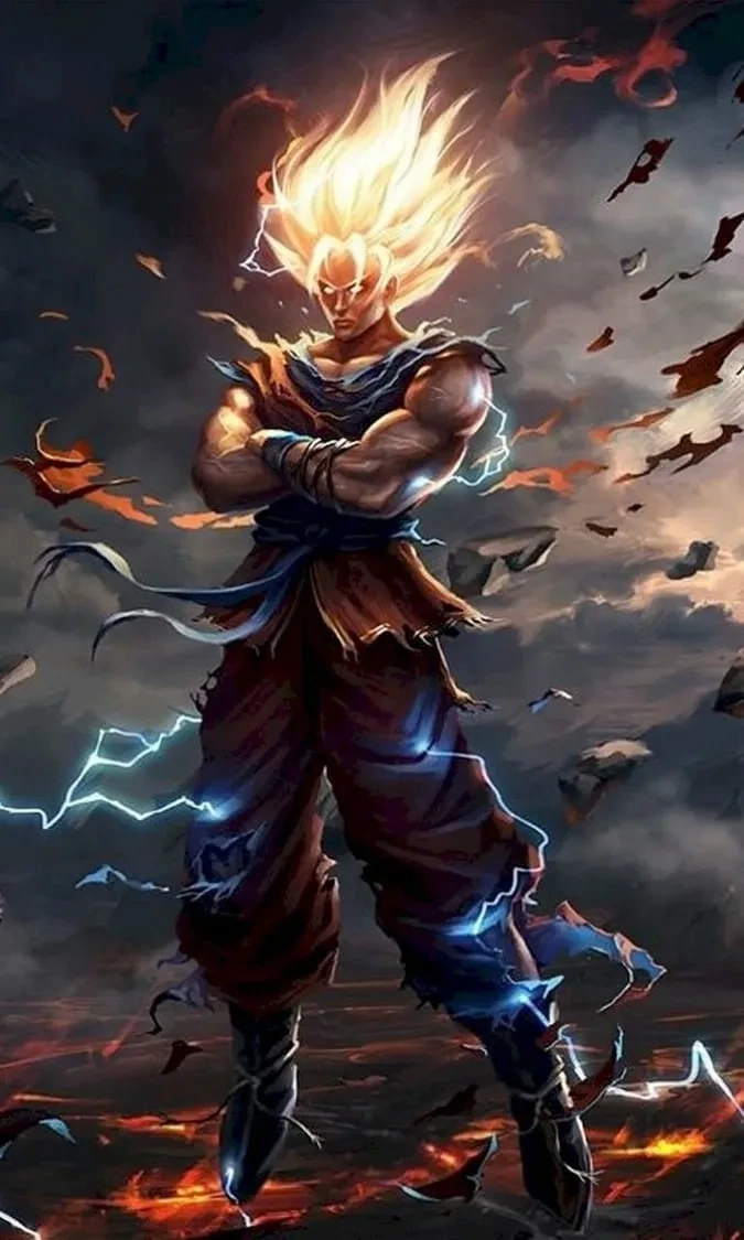 Hình nền Songoku 4K cho máy tính với chất lượng cực kỳ sắc nét
