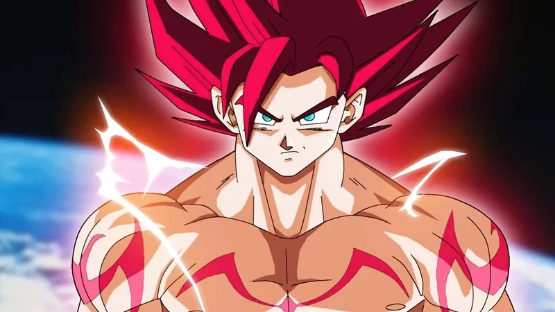 Hình Goku bản năng vô cực thể hiện sức mạnh vượt trội