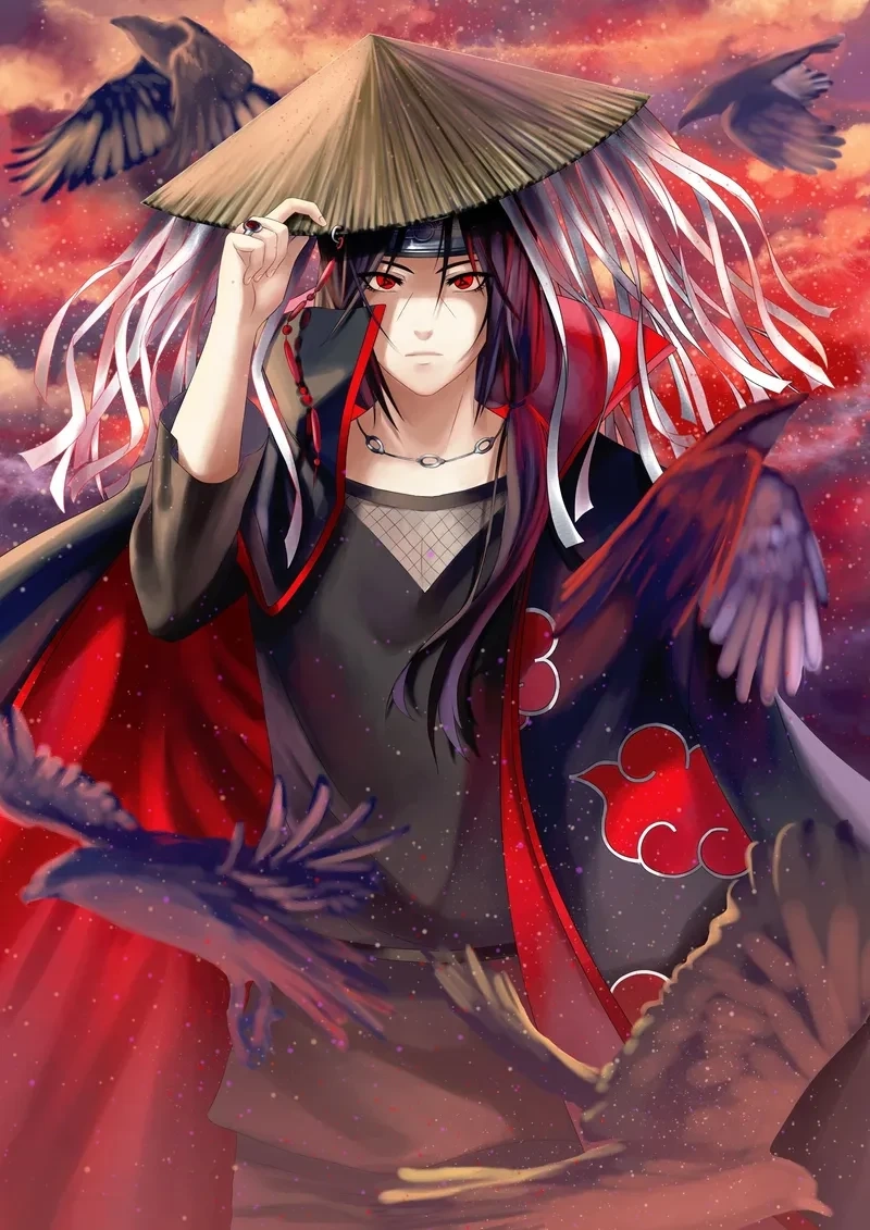 Hình ảnh Itachi Susanoo với vẻ huyền bí và quyền lực tuyệt đối