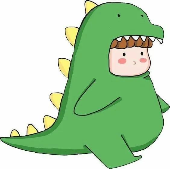 Cặp đôi avatar khủng long cute tạo ra không gian sinh động và dễ thương