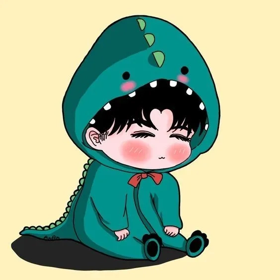Avatar cặp khủng long cute với hình ảnh ngộ nghĩnh, đáng yêu