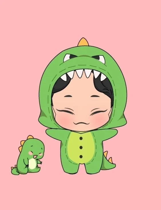 Hình avatar khủng long cute tạo điểm nhấn dễ thương cho mọi người