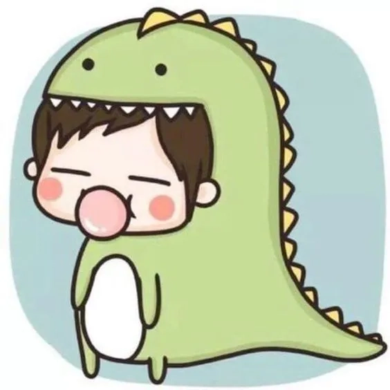 Avatar đôi khủng long cute tạo ra sự dễ thương và đáng yêu cho mọi người