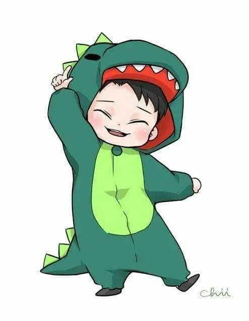 Cute avatar đôi khủng long tạo ấn tượng với hình ảnh dễ thương, dễ gần