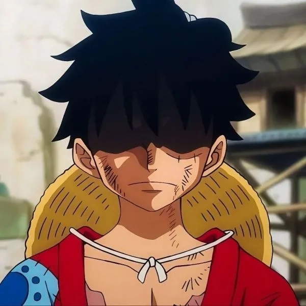 Avatar hình Luffy thể hiện sức mạnh và tinh thần chiến đấu không khuất phục