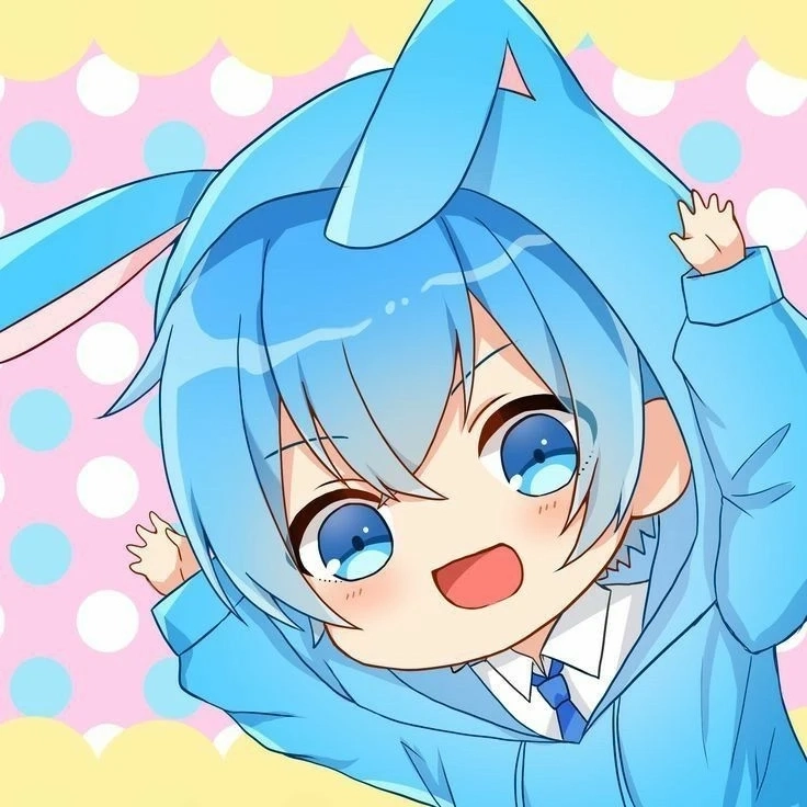 Hình ảnh màu xanh dương cute mang lại cảm giác dễ chịu và dễ thương