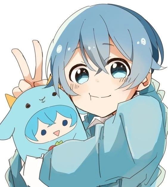 Hình xanh dương cute là sự lựa chọn tuyệt vời cho những ai yêu thích sự dễ thương