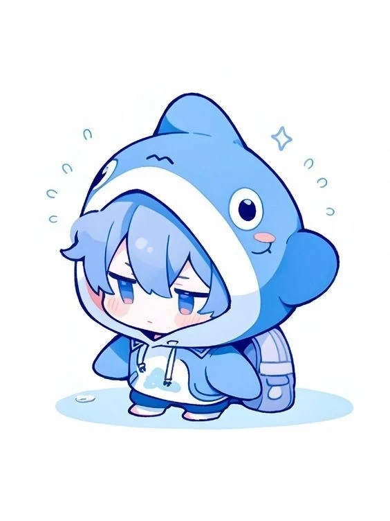 Dễ thương hình nền cute màu xanh dương tạo không gian dịu nhẹ và ấm áp
