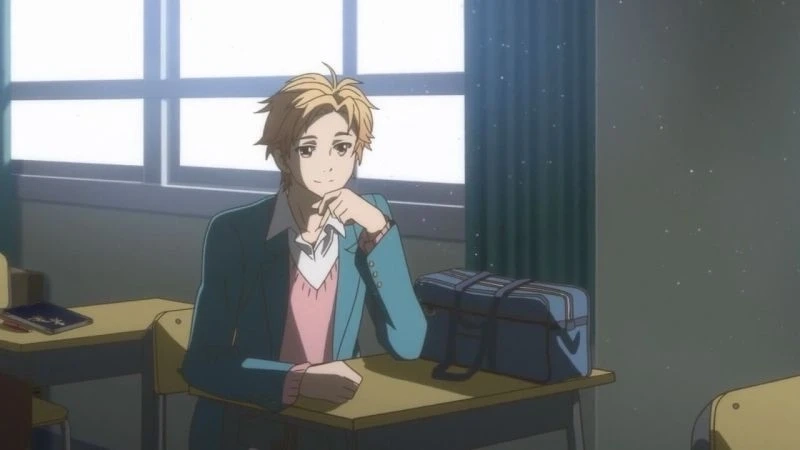 Ảnh đôi nam nữ anime thể hiện tình cảm nhẹ nhàng và đáng yêu