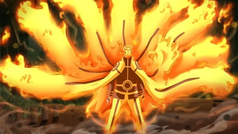 Naruto Cửu Vĩ hình ấn tượng với sức mạnh nổi bật và uy nghiêm