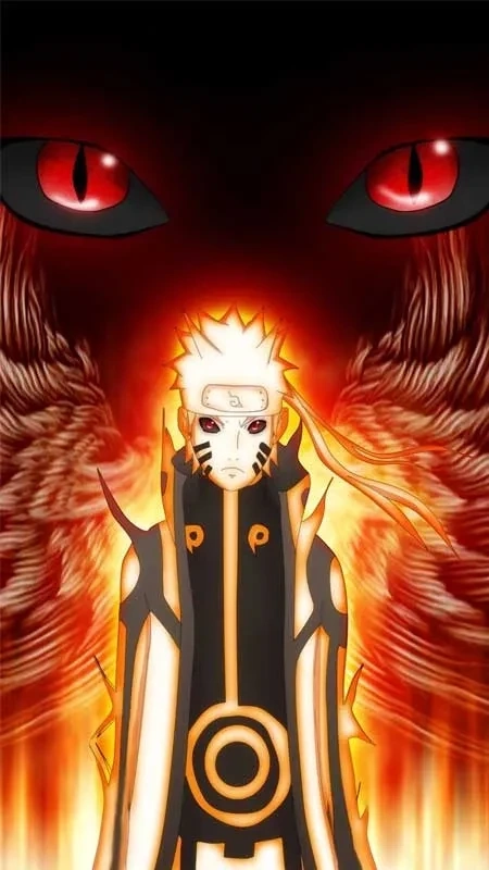 Hình Cửu Vĩ Naruto sống động, thể hiện sức mạnh huyền thoại