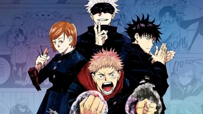 Avatar ảnh anime nhóm 5 người nữ với phong cách dễ thương