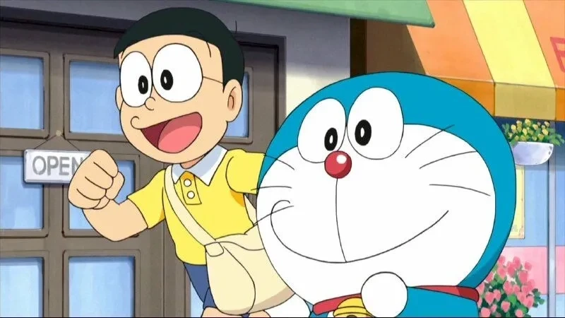 Hình Doremon và Nobita dễ thương trong khoảnh khắc đầy ấn tượng
