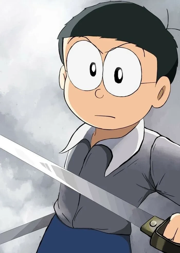 Hình ảnh Nobita dễ thương tạo cảm giác vui vẻ, gần gũi với người xem