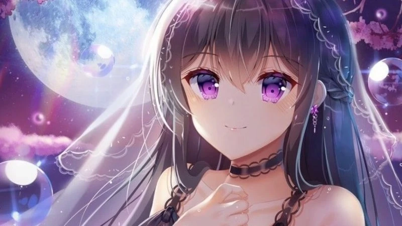 Avatar lạnh lùng hình anime nữ ngầu trắng đen tạo không gian mạnh mẽ