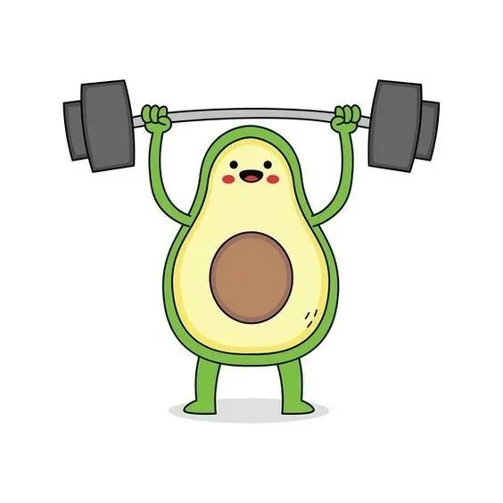 Hình nền quả bơ siêu cute mang lại không gian sống động và dễ thương