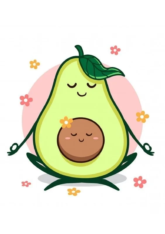 Hình nền bơ cute đầy sự tươi sáng, dễ thương cho không gian màn hình
