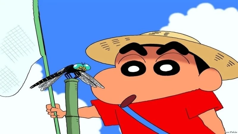 Hình nền máy tính Shin cậu bé bút chì tạo điểm nhấn tươi mới cho màn hình