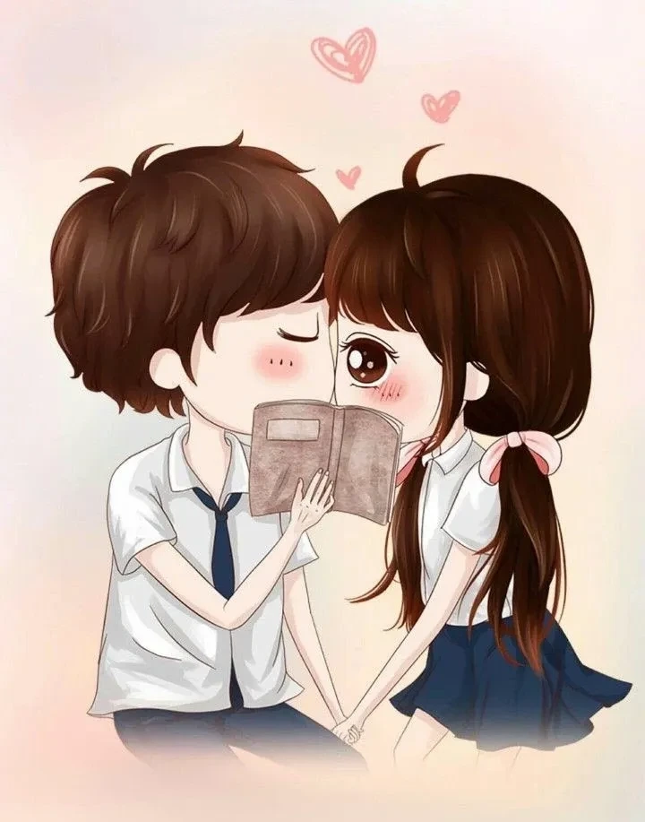 Nền love cute thể hiện sự ngọt ngào trong tình yêu và tình bạn