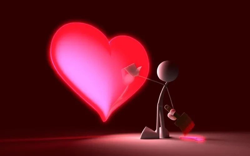 Ảnh nền trái tim cute đầy màu sắc và dễ thương cho mọi không gian
