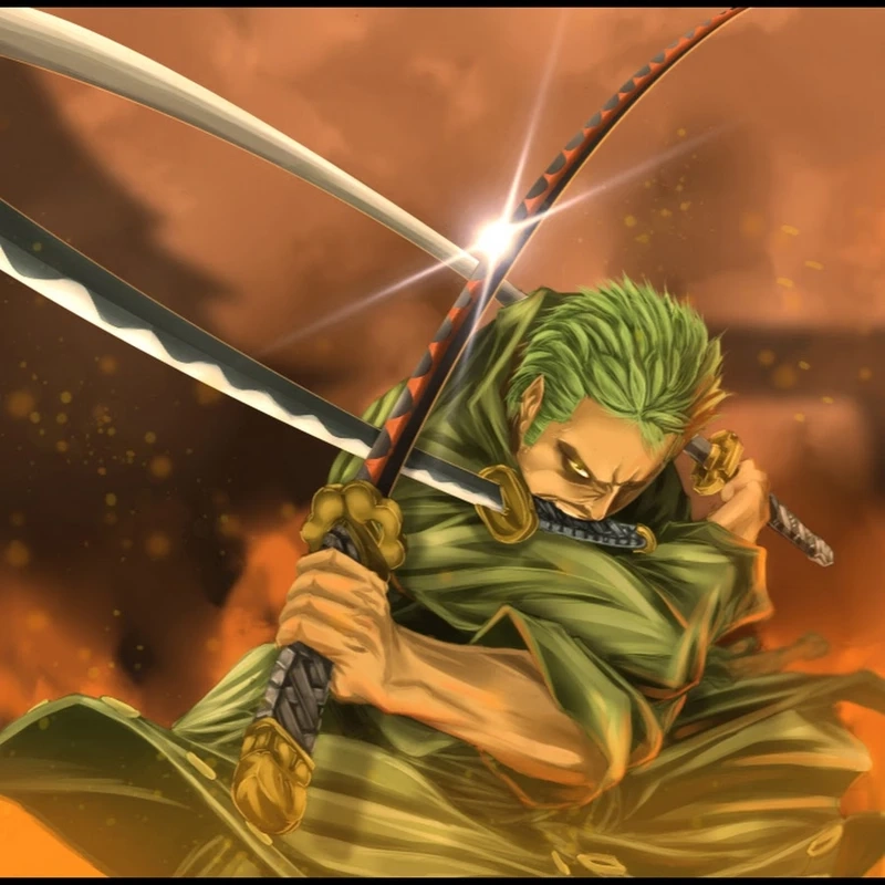 Ảnh nền One Piece Zoro mang lại cảm giác mạnh mẽ và cuốn hút