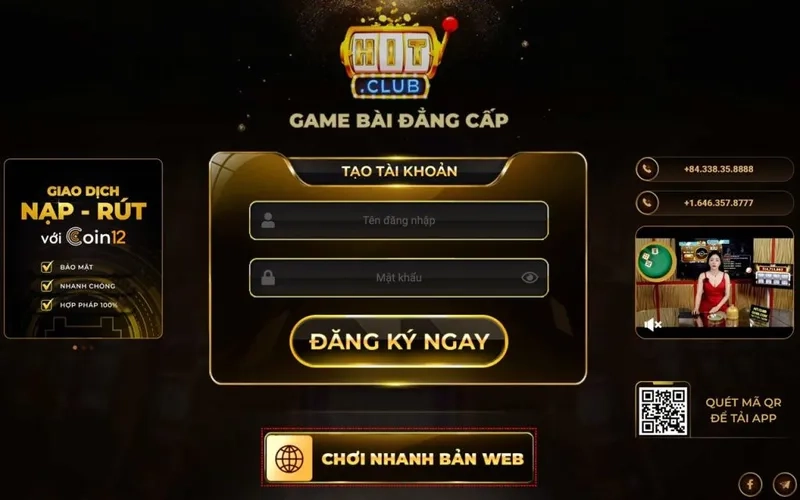 Cách Đăng Ký Hitclub Đơn Giản