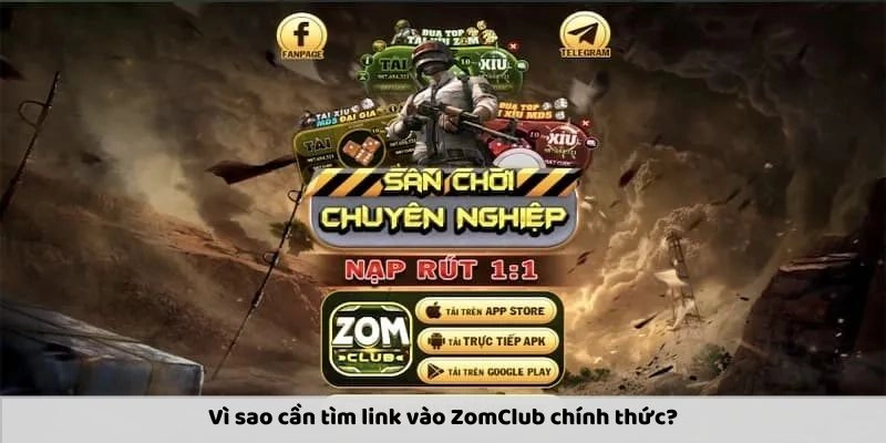 Vì sao người chơi cần tìm link vào ZomClub chính thức?