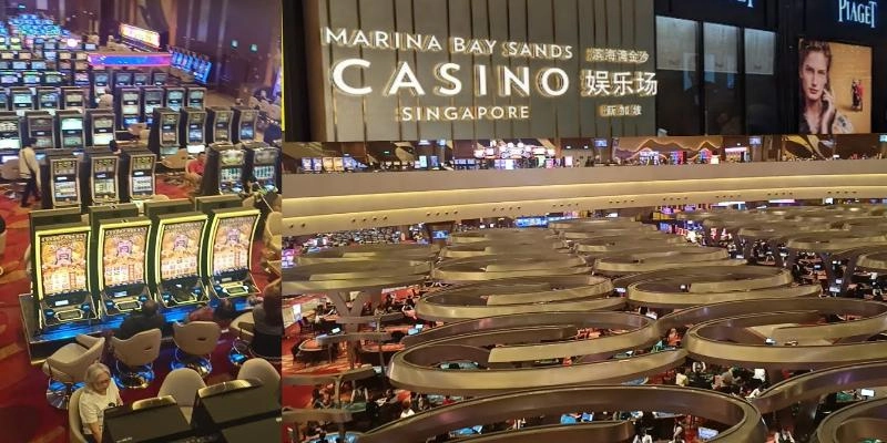 Marina Bay Sands Casino có hơn 2.300 máy và hàng trăm bàn chơi