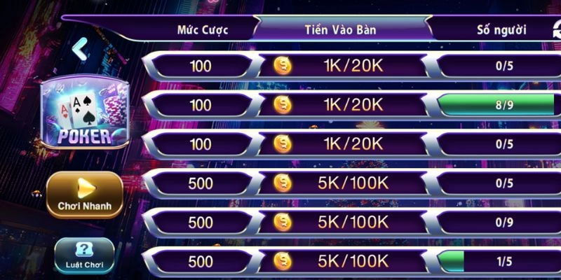 Tỷ lệ thắng cao tại 789CLUB cược casino trực tuyến