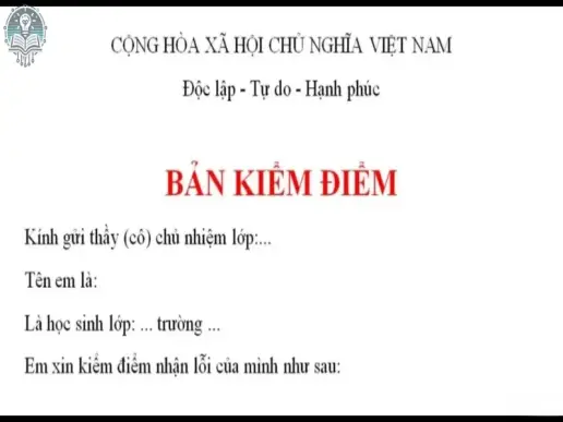 Cách viết bản kiểm điểm ngắn gọn, rõ ràng và đúng quy định